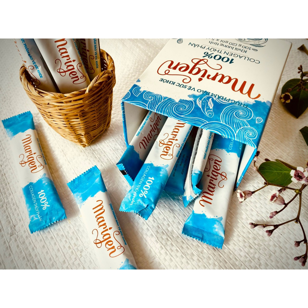 Marigen - Collagen thủy phân 100% collagen đẹp da, trẻ hóa
