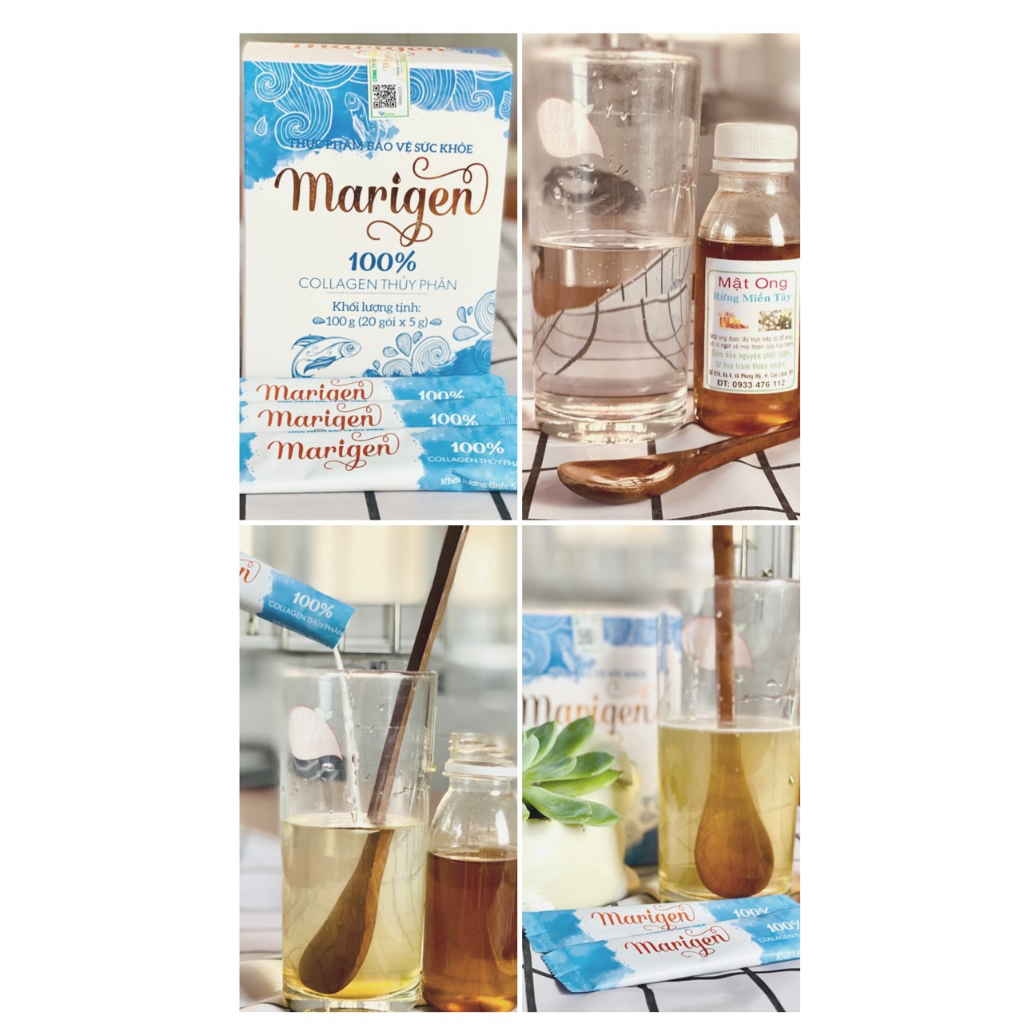 Marigen - Collagen thủy phân 100% collagen đẹp da, trẻ hóa
