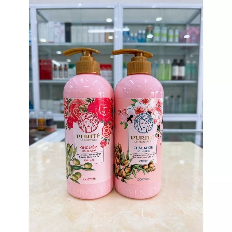 Dầu gội Purite By Provence Anh Đào, Hoa Hồng 600ml
