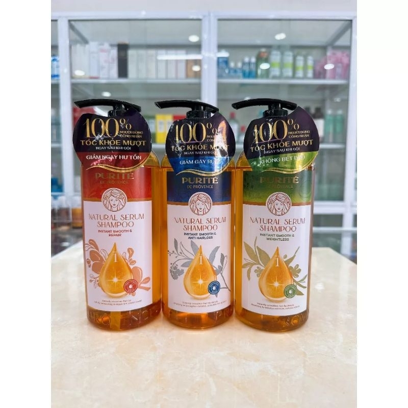 Dầu gội Purite Serum ngăn rụng, ngăn hư tổn serum 620ml
