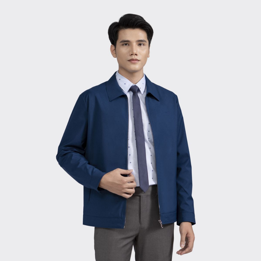 Áo khoác 2 lớp Aristino nhẹ bền màu form suông  AJK008W2-3 màu