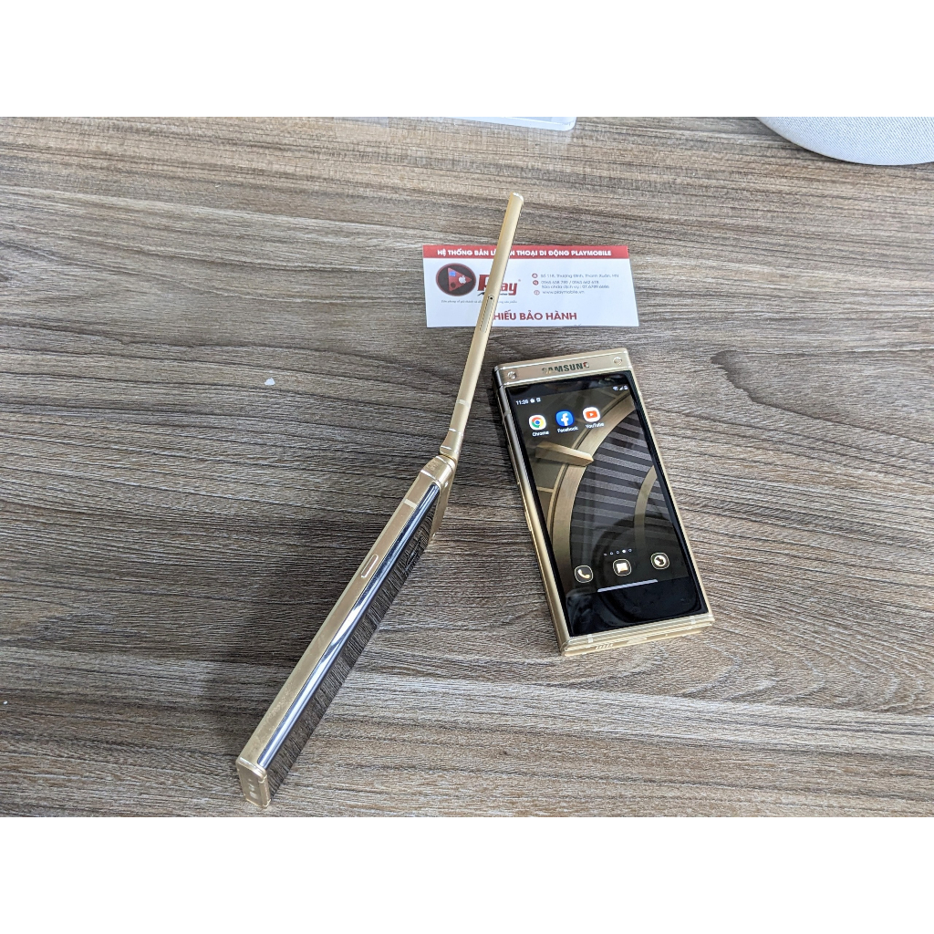 Điện thoại Samsung W2018 6G-64GB Snapdragon 835 Gold 2 màn hình Gập đẳng cấp - Playmobile