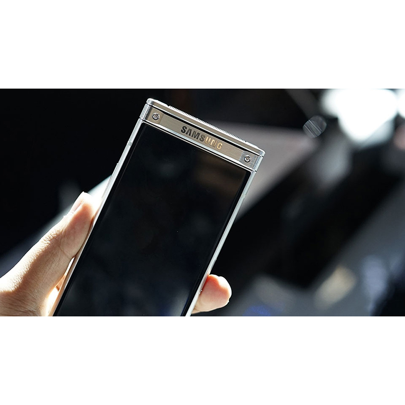 Điện thoại Samsung W2018 6G-64GB Snapdragon 835 Gold 2 màn hình Gập đẳng cấp - Playmobile