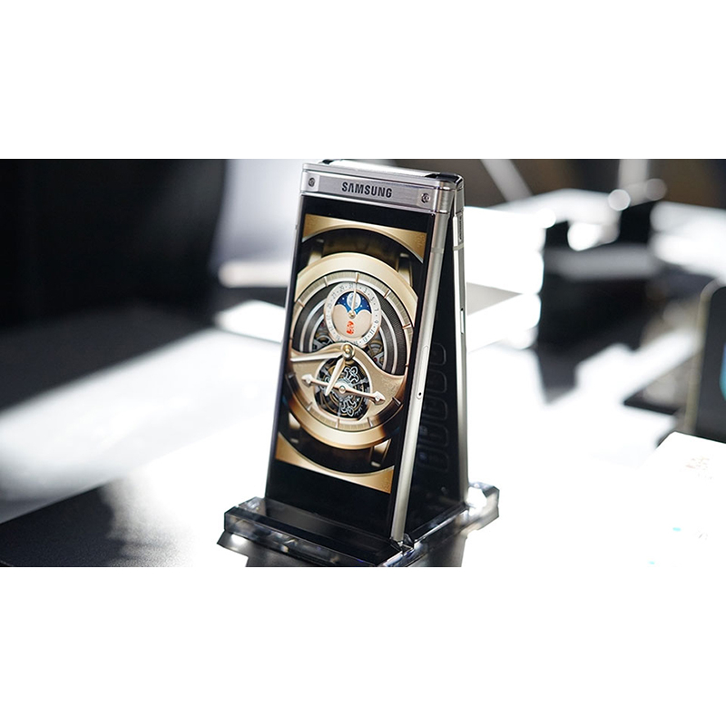 Điện thoại Samsung W2018 6G-64GB Snapdragon 835 Gold 2 màn hình Gập đẳng cấp - Playmobile