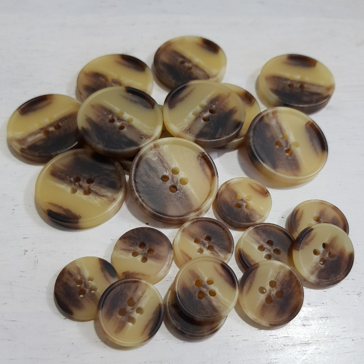 Nút áo vest cao cấp mài mờ, cúc áo blazer size 18mm/28mm