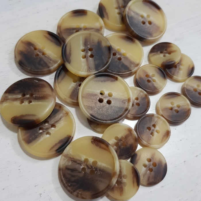 Nút áo vest cao cấp mài mờ, cúc áo blazer size 18mm/28mm