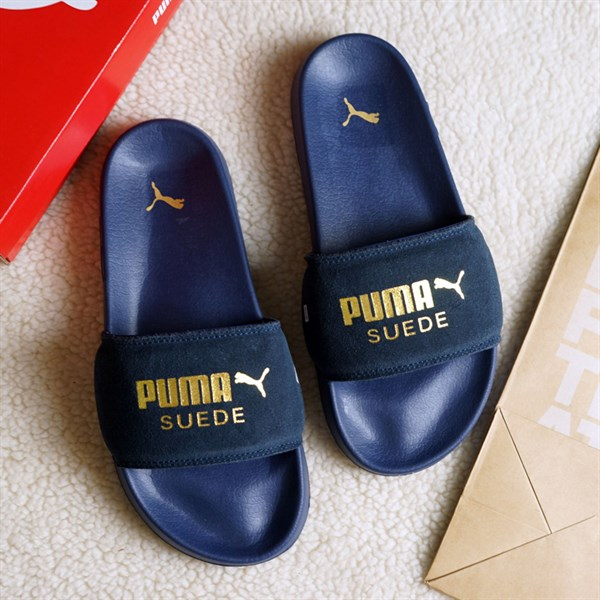 Dép nam nữ quai ngang PM SUEDE, kiểu dáng phong cách, đế cao su, chống trơn trượt, hỗ trợ đổi size