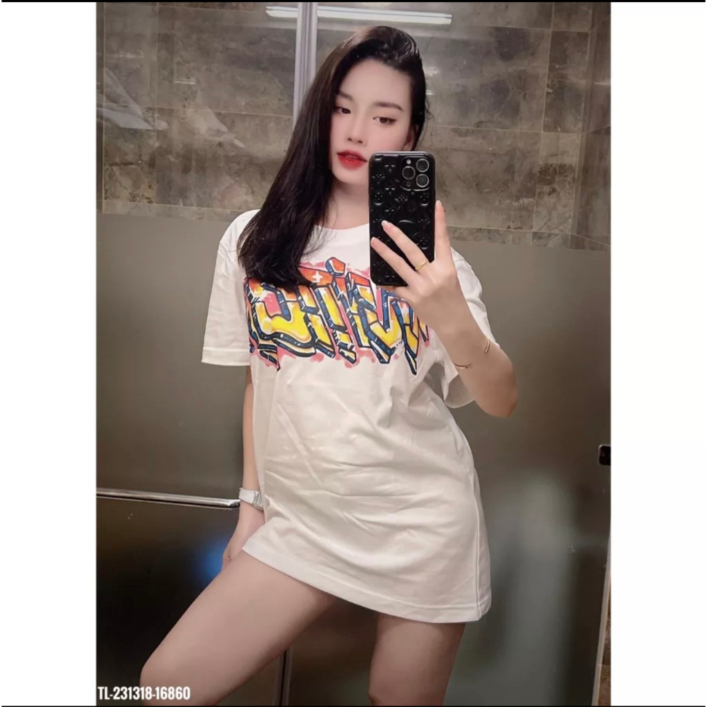 Áo Phông Nam Nữ In Chữ Eo Vì Loang Đỏ Trước Áo . Áo Thun Siêu Cấp Chất Liệu Cotton Thấm Hút Mô Hôi 2023