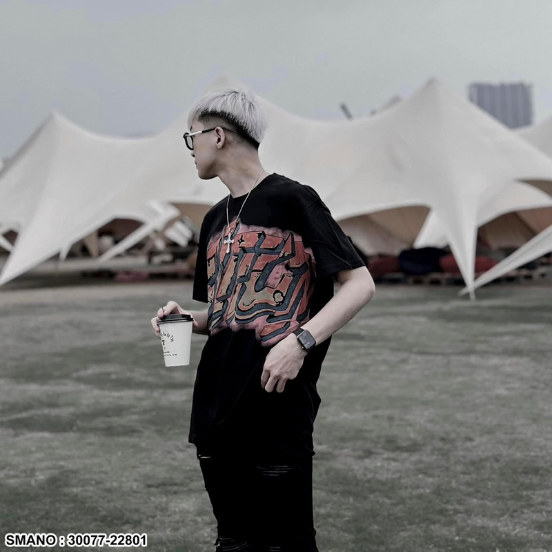 Áo Phông Nam Nữ In Chữ Eo Vì Loang Đỏ Trước Áo . Áo Thun Siêu Cấp Chất Liệu Cotton Thấm Hút Mô Hôi 2023