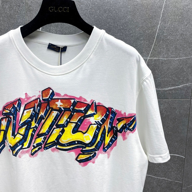 Áo Phông Nam Nữ In Chữ Eo Vì Loang Đỏ Trước Áo . Áo Thun Siêu Cấp Chất Liệu Cotton Thấm Hút Mô Hôi 2023