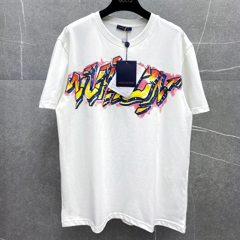 Áo Phông Nam Nữ In Chữ Eo Vì Loang Đỏ Trước Áo . Áo Thun Siêu Cấp Chất Liệu Cotton Thấm Hút Mô Hôi 2023