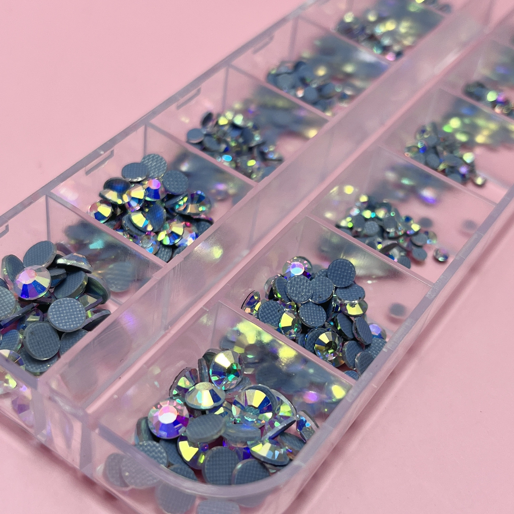 Đá Gắn Móng, Đính Nail  Mix Size, Sáng Bền, Không Bóng Chân