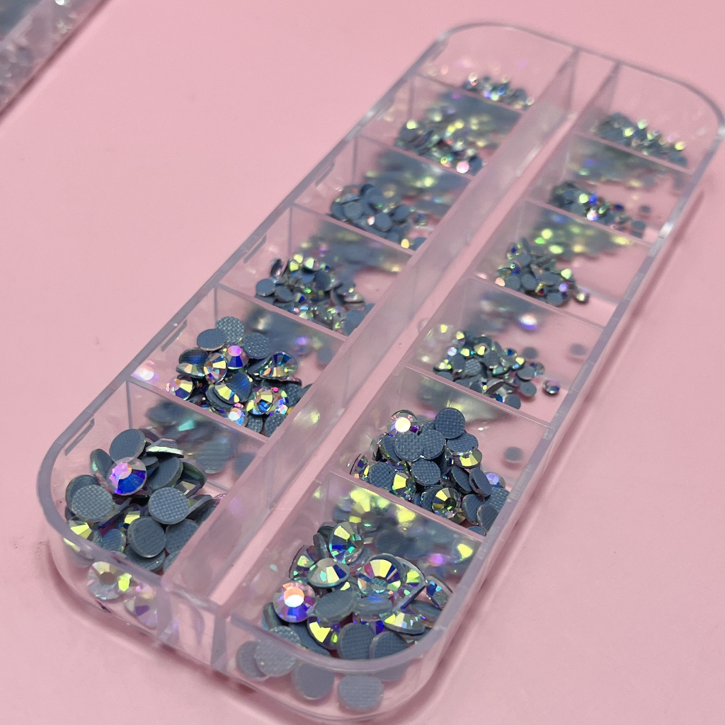 Đá Gắn Móng, Đính Nail  Mix Size, Sáng Bền, Không Bóng Chân