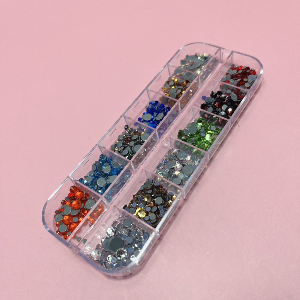Đá Gắn Móng, Đính Nail  Mix Size, Sáng Bền, Không Bóng Chân