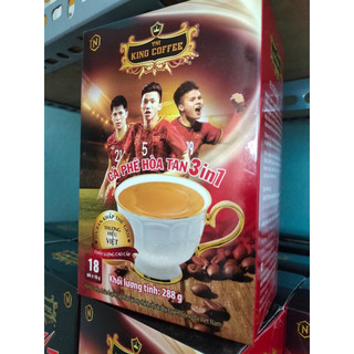 Cà phê 3in1 king coffee hộp 18g x 16gram