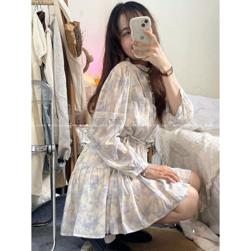 Đầm Hoa Nhí Dáng Babydoll Dáng Xoè Taobao Order