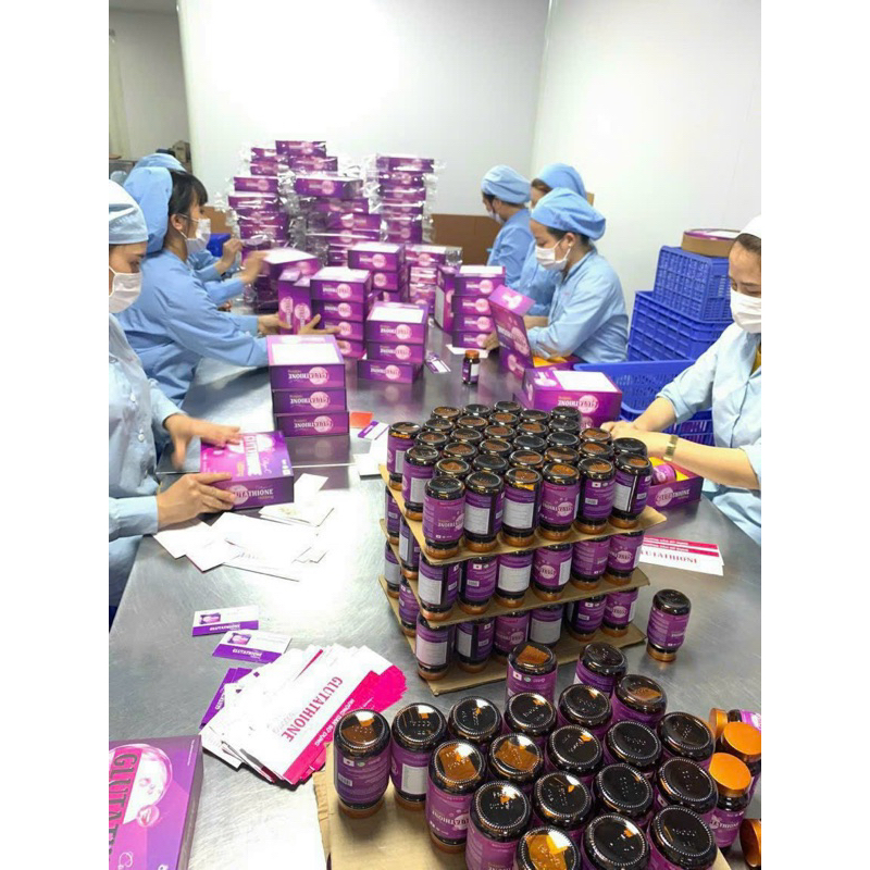 Hộp 60 Viên Glutathione 16000mg, Glu 16000 Collagen+C , Viên Uống Trắng Da, Mờ Nám, Chống Lão Hoá