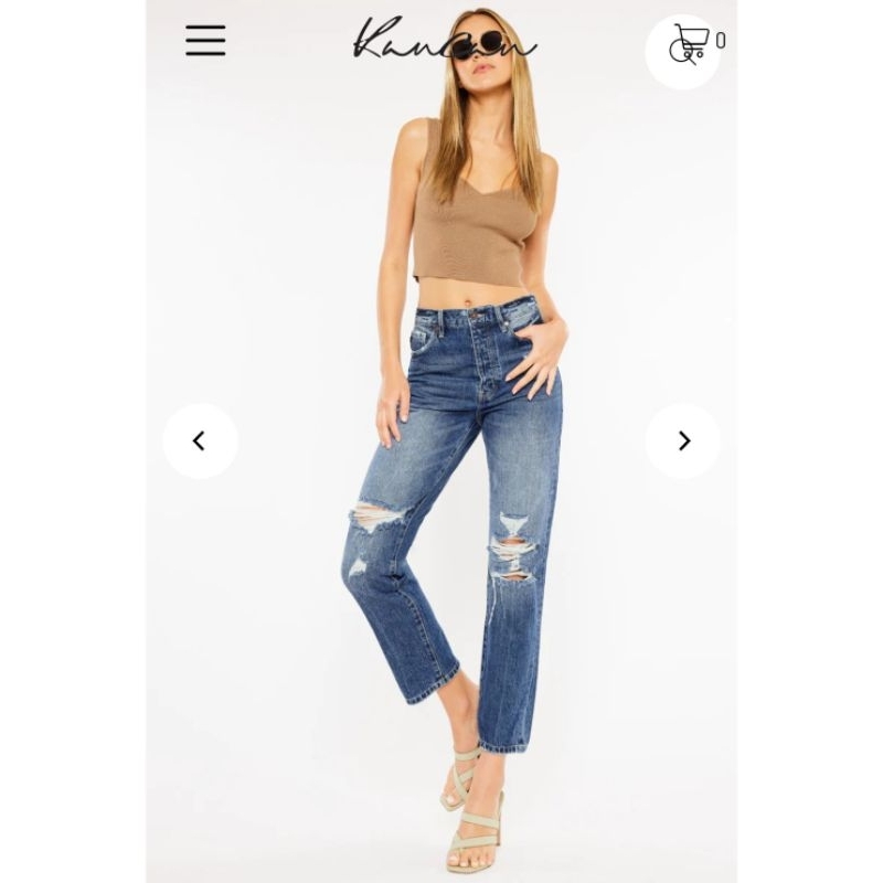 Quần jeans Kancan form boyfriends Bigsize  sales giá shock