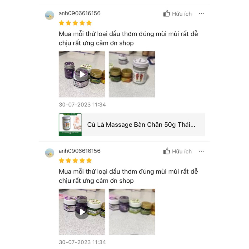 Cù Là Massage Bàn Chân 50g Thái Lan Chính Hãng