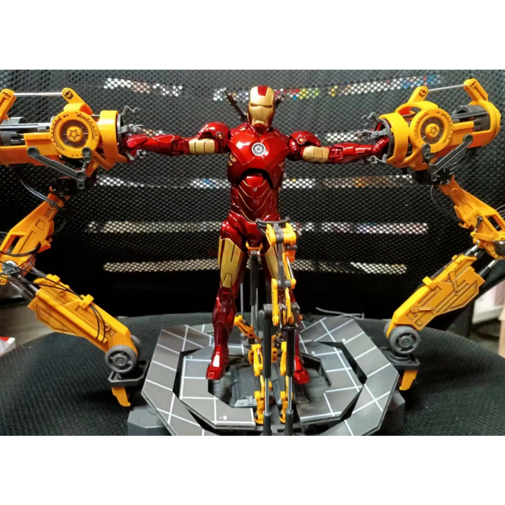 MH81 - Mô Hình Iron Man Mark IV + Suit Up Gantry 1/10 Chính Hãng ZDToys - Mô Hình Iron Man MK4 ZD Toys Tỉ Lệ 1:10