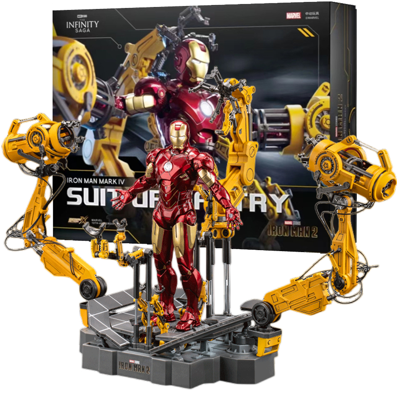 MH81 - Mô Hình Iron Man Mark IV + Suit Up Gantry 1/10 Chính Hãng ZDToys - Mô Hình Iron Man MK4 ZD Toys Tỉ Lệ 1:10