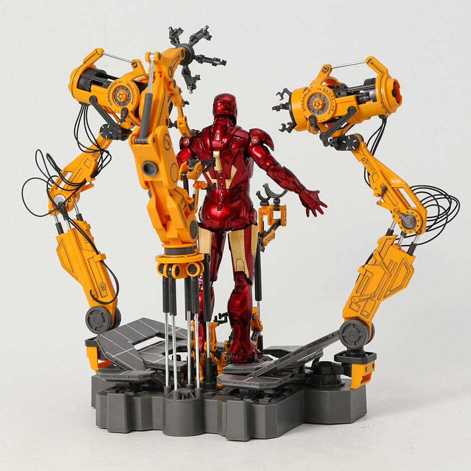 MH81 - Mô Hình Iron Man Mark IV + Suit Up Gantry 1/10 Chính Hãng ZDToys - Mô Hình Iron Man MK4 ZD Toys Tỉ Lệ 1:10