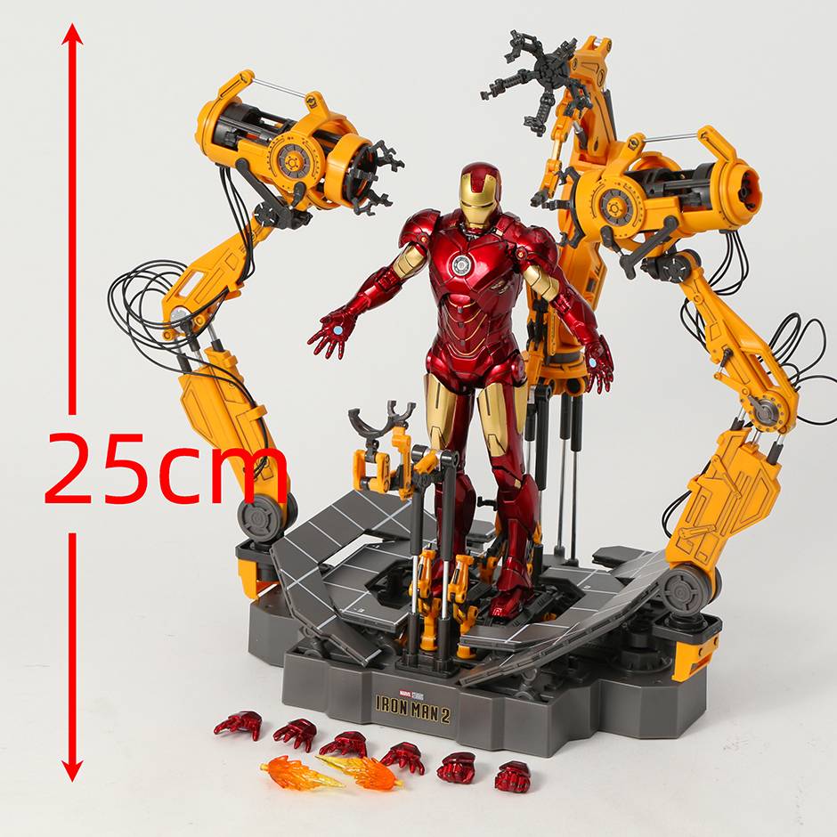 MH81 - Mô Hình Iron Man Mark IV + Suit Up Gantry 1/10 Chính Hãng ZDToys - Mô Hình Iron Man MK4 ZD Toys Tỉ Lệ 1:10