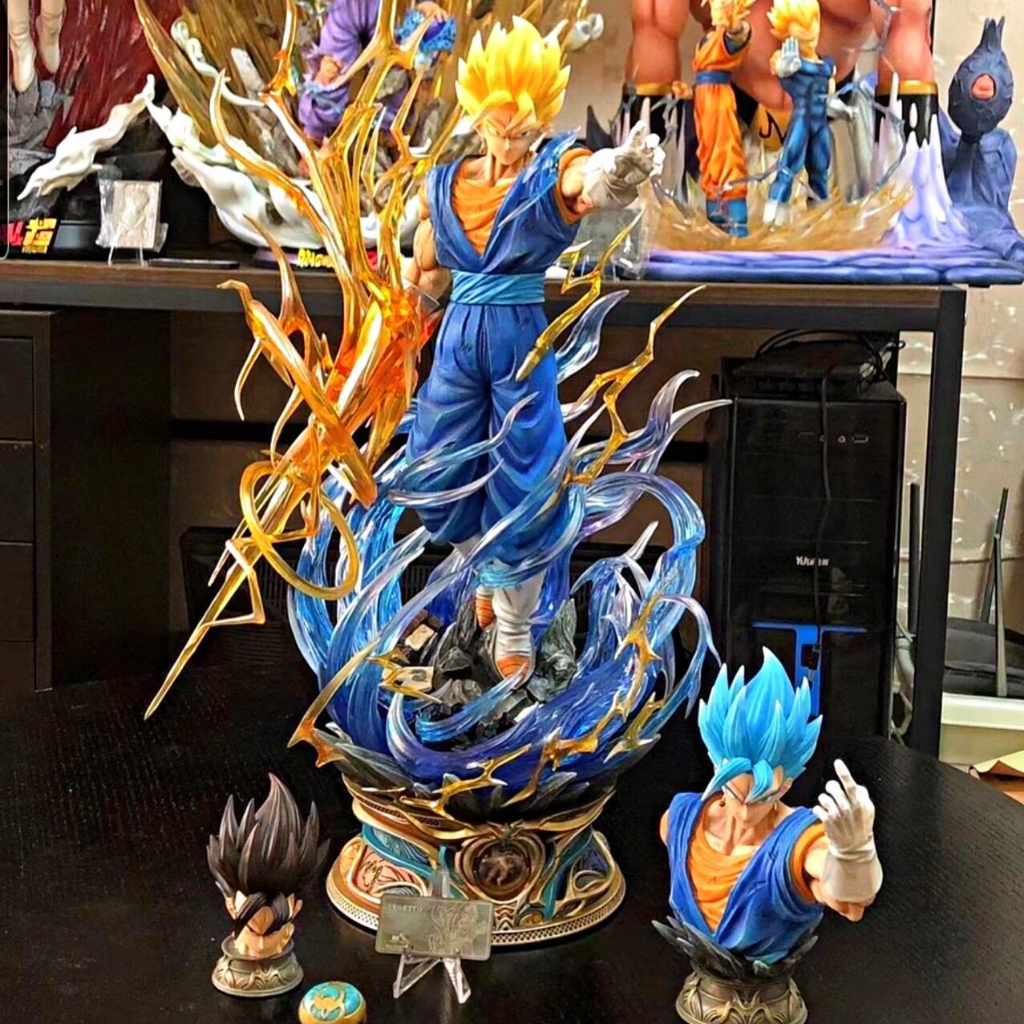 MH72 - Mô Hình Cao Cấp Vegito Super Saiyan Blue Cao 58cm Có Led Và 3 Đầu Thay Đổi - Mô hình Dragon Ball Super