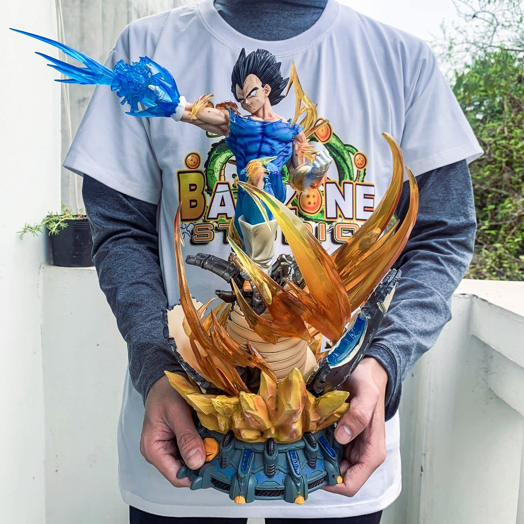 MH82 - Mô Hình Cao Cấp Vegeta Chiến Đấu 3 Đầu Thay Thế Cao 41 cm Có LED - Mô Hình Dragon Ball Super