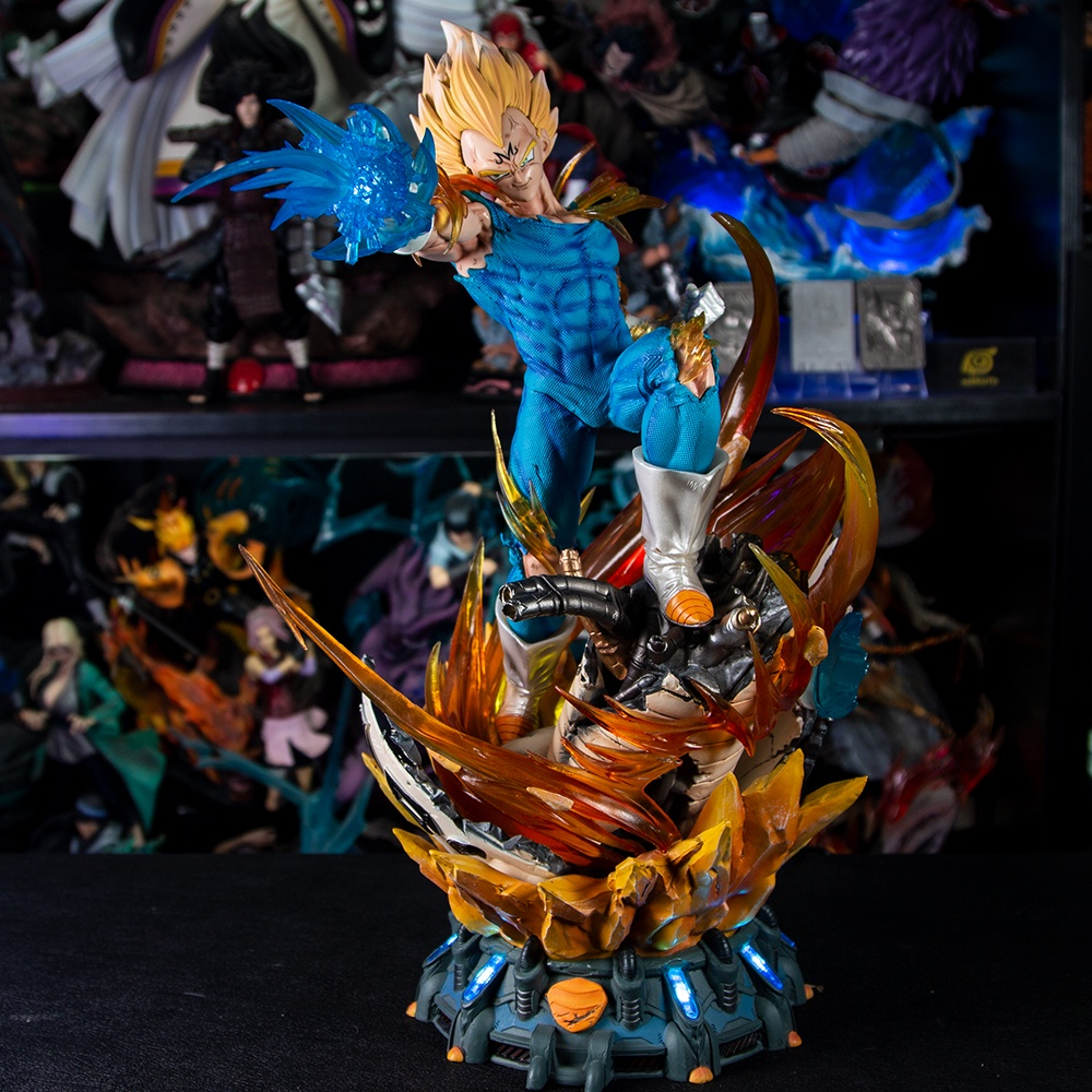 MH82 - Mô Hình Cao Cấp Vegeta Chiến Đấu 3 Đầu Thay Thế Cao 41 cm Có LED - Mô Hình Dragon Ball Super