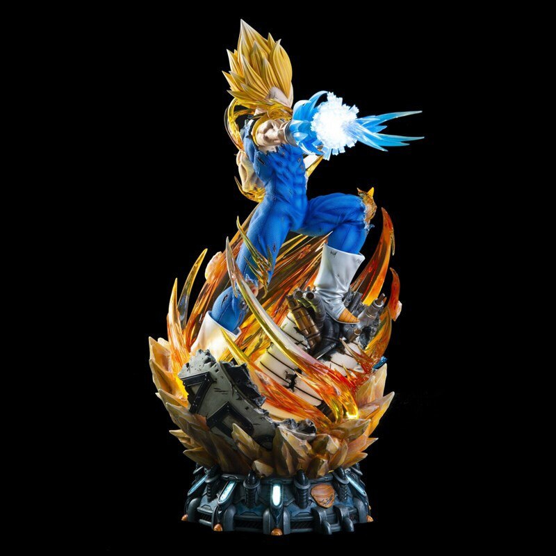 MH82 - Mô Hình Cao Cấp Vegeta Chiến Đấu 3 Đầu Thay Thế Cao 41 cm Có LED - Mô Hình Dragon Ball Super