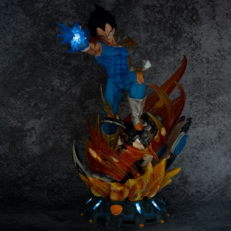 MH82 - Mô Hình Cao Cấp Vegeta Chiến Đấu 3 Đầu Thay Thế Cao 41 cm Có LED - Mô Hình Dragon Ball Super