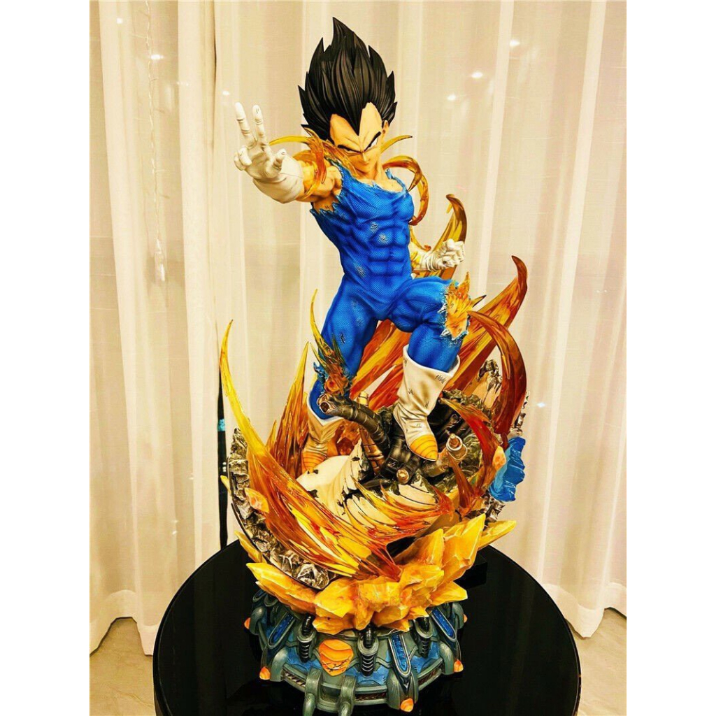 MH82 - Mô Hình Cao Cấp Vegeta Chiến Đấu 3 Đầu Thay Thế Cao 41 cm Có LED - Mô Hình Dragon Ball Super