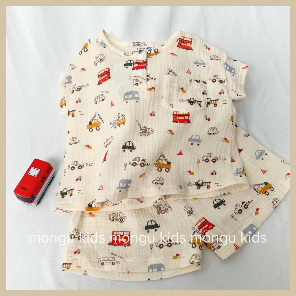 quần áo bé trai / bộ muslin