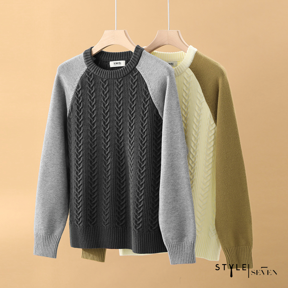 Áo len nam cổ tròn tiêu thân basic phong cách trẻ trung AL3005