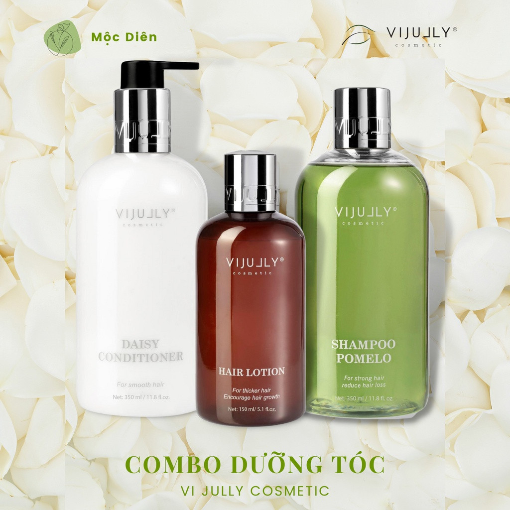 Combo Dưỡng Tóc VIJULLY COSMETIC Giảm Rụng Tóc, Giúp Mọc Tóc, Phục Hồi Tóc Hư Tổn