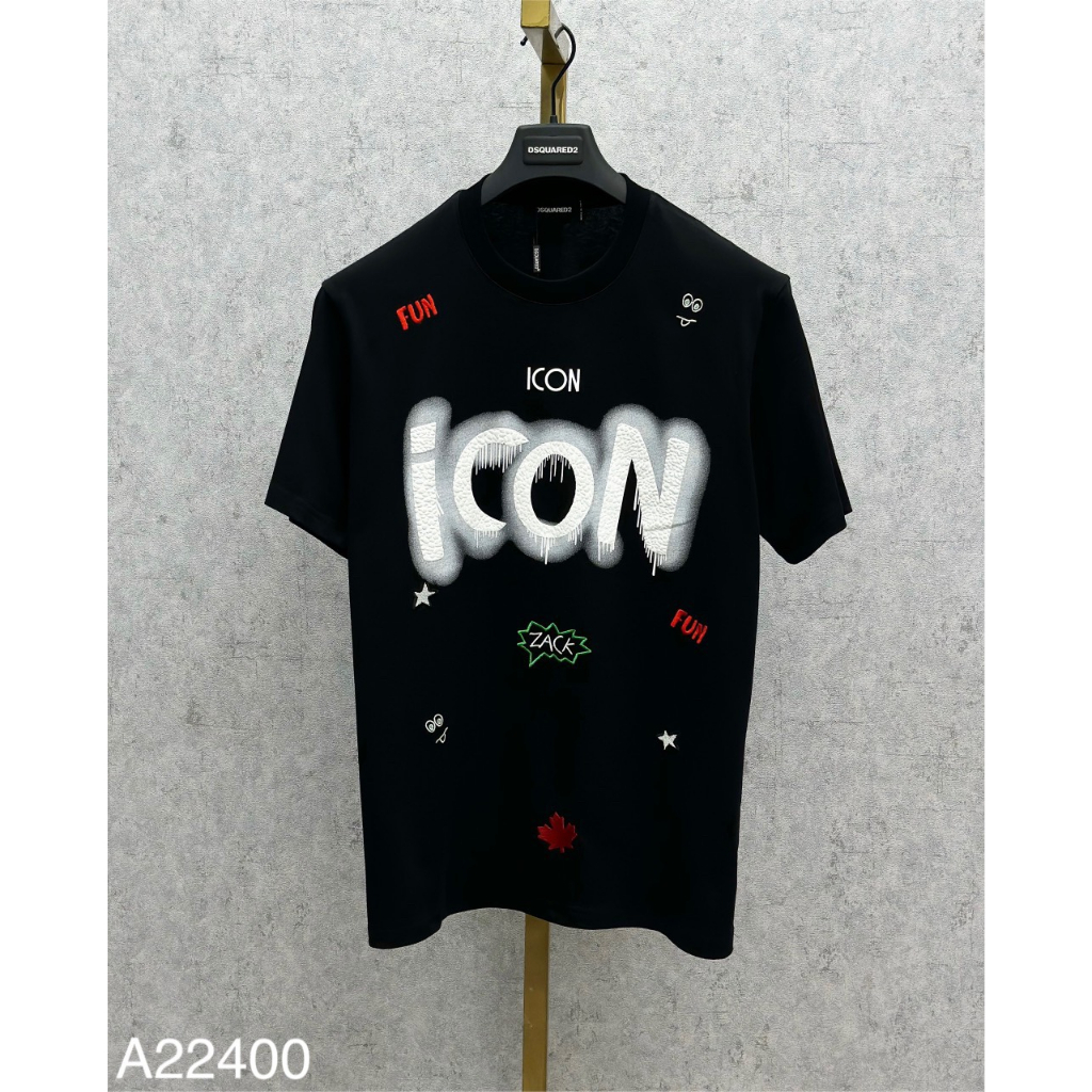 Áo Phông Nam DSQ In Chữ Icon Vẩy Sơn Siêu Nét - Áo Thun DSQ ICON Nam Nữ Chất Cotton Cao Cấp #Hot #2023