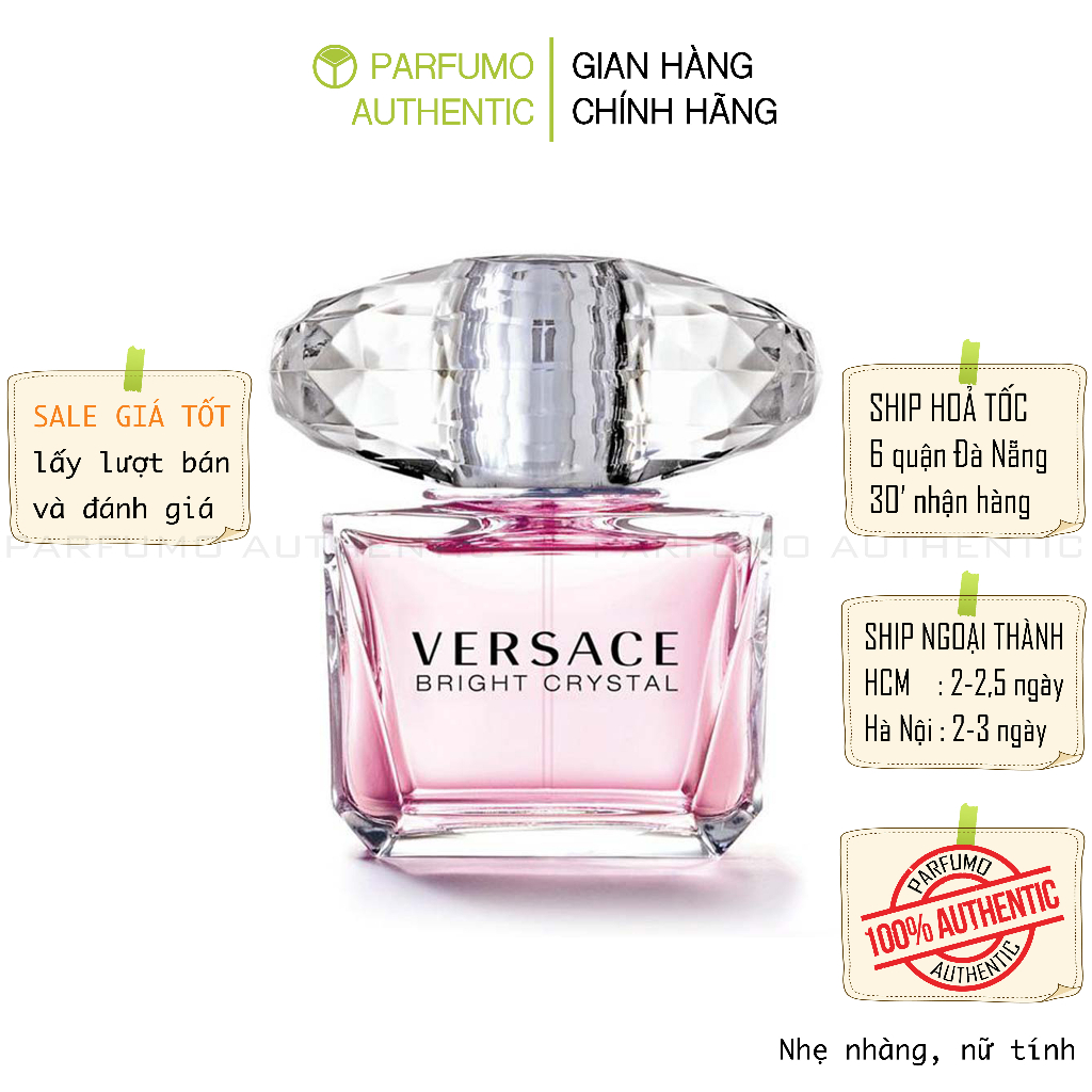 Nước hoa Versace Bright Crystal Eau de Toilette [Cam Kết Chính Hãng]