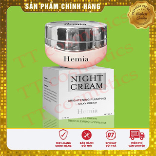 Kem face hemia, kem face night cream hemia hộp 35g