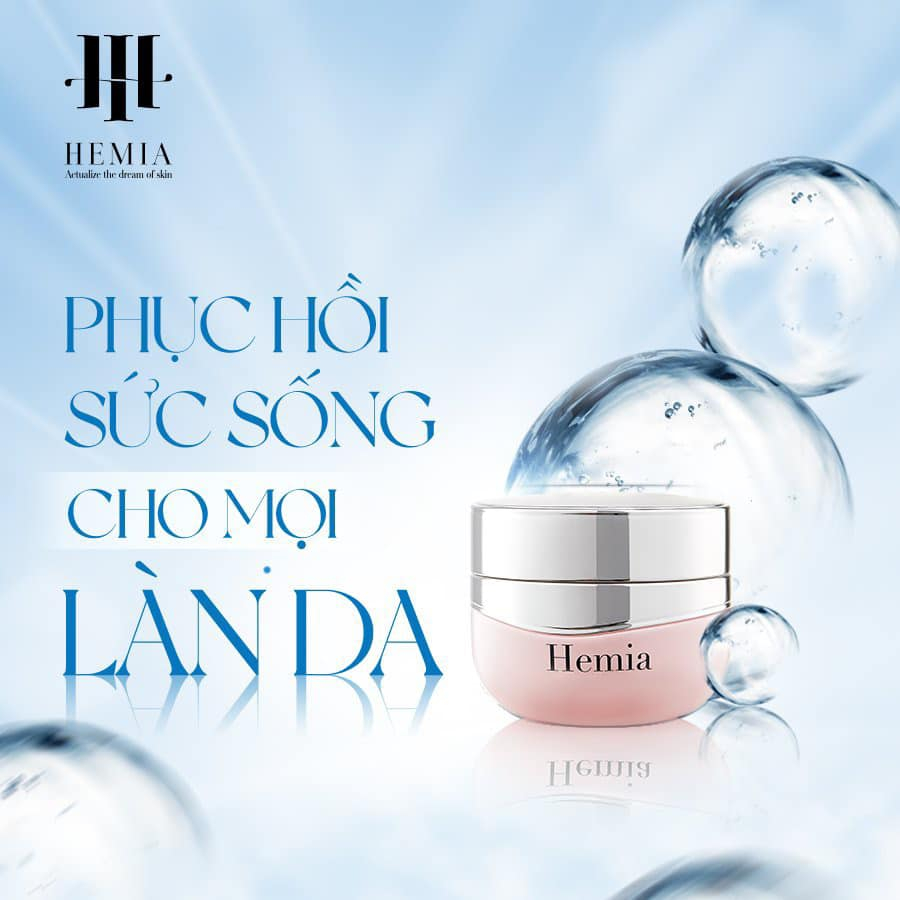 Kem face hemia, kem face night cream hemia hộp 35g