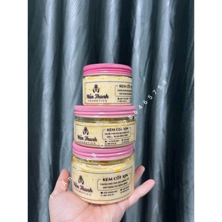 Tem trong suốt dán thân, nắp tròn, hủ kem Body nhận từ 50 tem