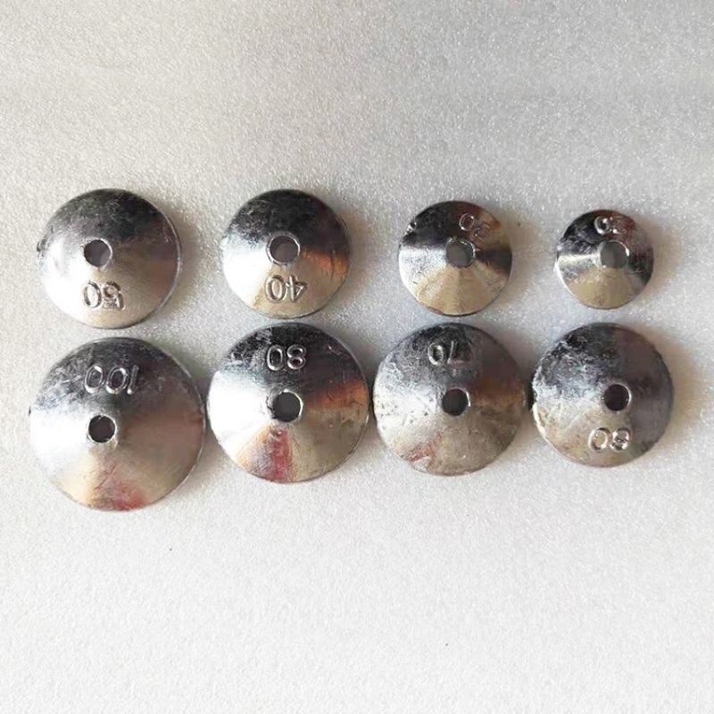 Chì neo xuyên Tâm lõi sứ siêu bền 30g -50g, chì miếng