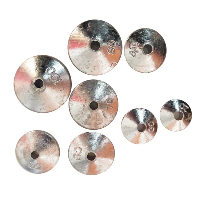 Chì neo xuyên Tâm lõi sứ siêu bền 30g -50g, chì miếng