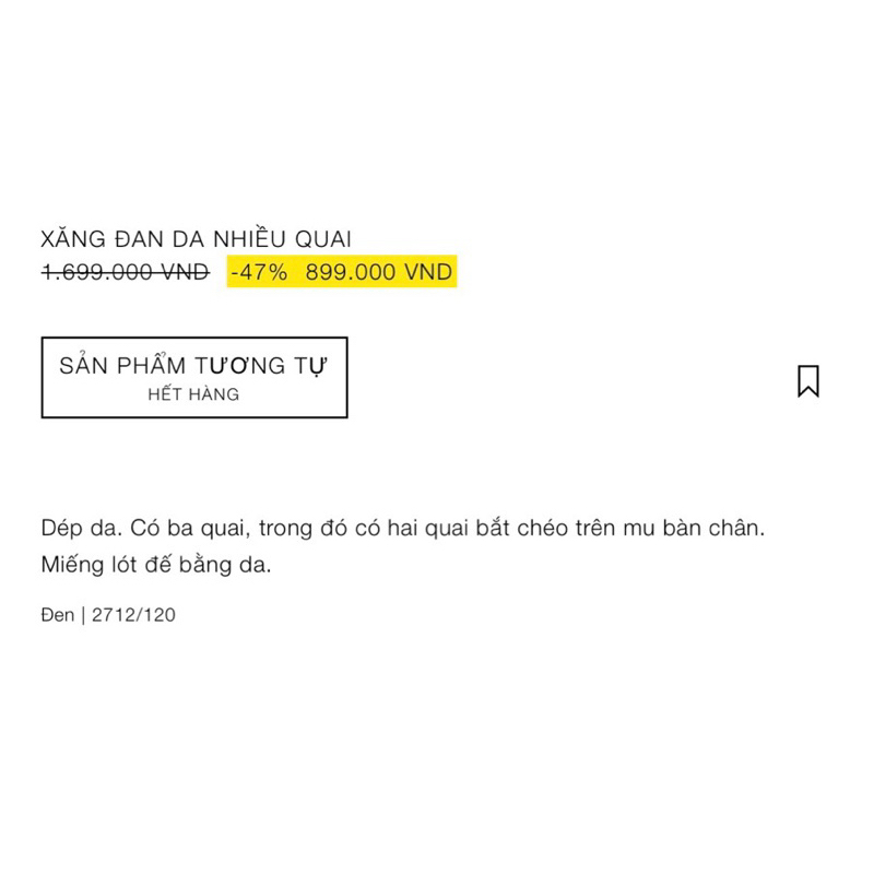 Dép nam da đen sandals Zara authentic STRAPPY size 39/43