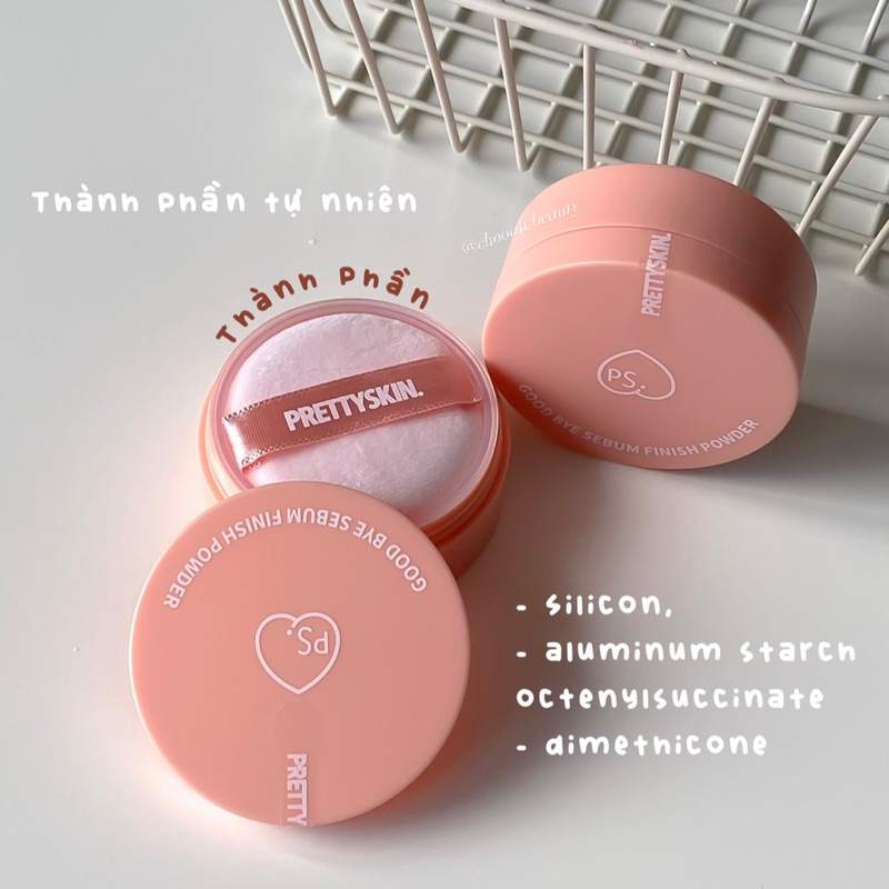 Phấn phủ kiềm dầu - làm mịn da Prettyskin 5g