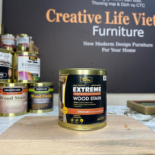 (Có sẵn) Extreme Wood Stain 800g - Sơn lau màu cho gỗ gốc nước Creative Life Vietnam - mã 8xx