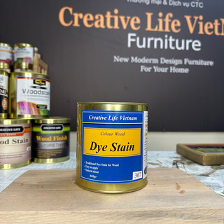 (Có sẵn) Dye Stain 800g - Sơn lau gốc nước tạo màu cho gỗ Creative Life Vietnam - mã 2xx - 3xx