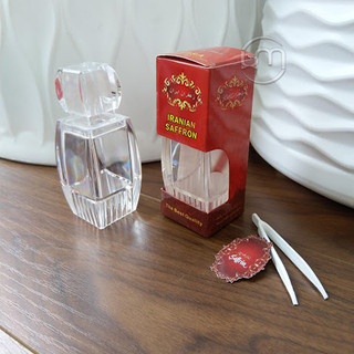 4.2*10.5cm- Bộ chai/ hủ nhựa đựng saffron 1-2g, TẶNG KÈM TEM VÀ NHÍP