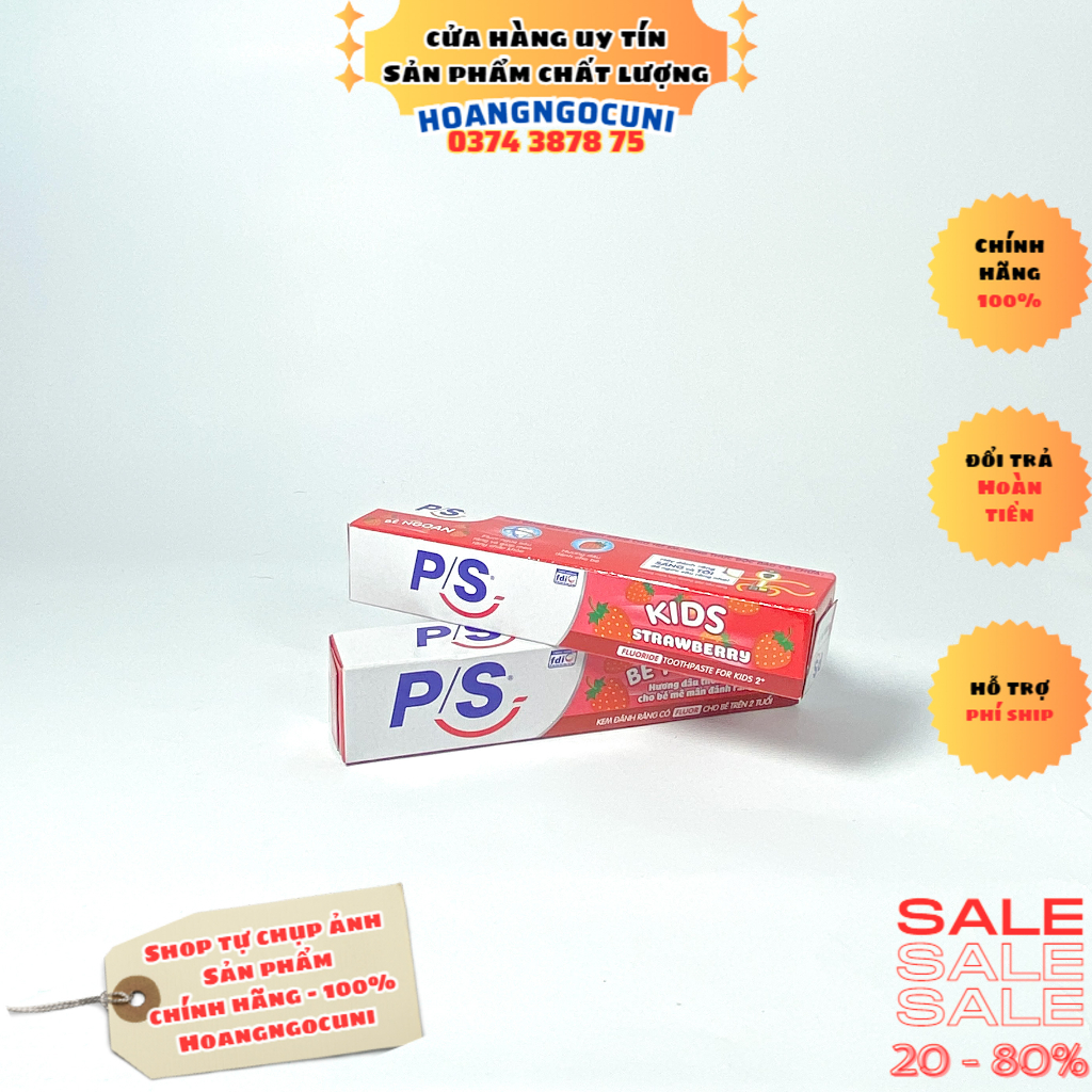 Bàn chải đánh răng P/S cho bé trẻ em từ 2-6 tuổi chính hãng cao cấp 1k freeship