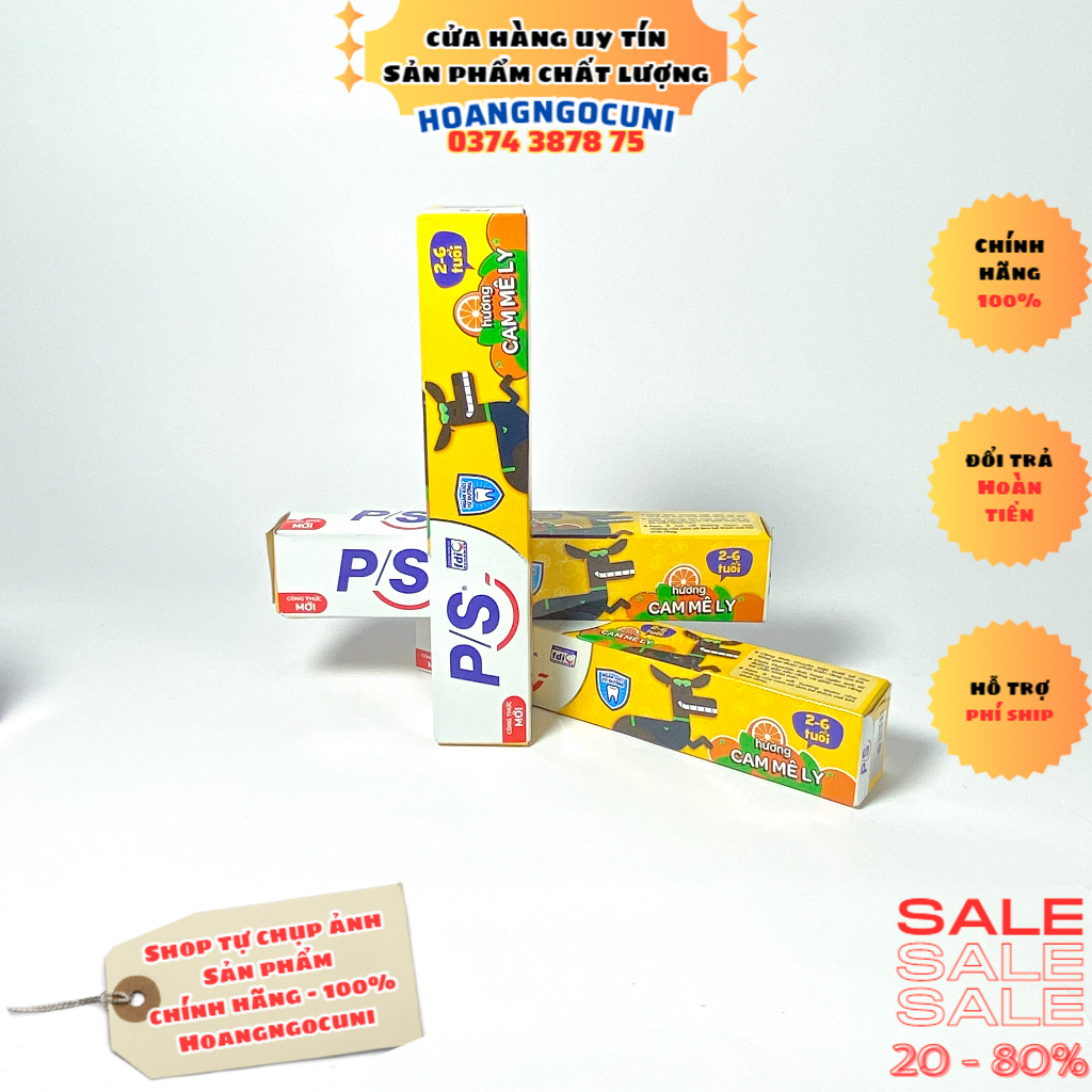 Bàn chải đánh răng P/S cho bé trẻ em từ 2-6 tuổi chính hãng cao cấp 1k freeship